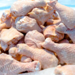 Uncooked chicken meat